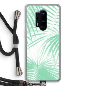 Palmbladeren: OnePlus 8 Pro Transparant Hoesje met koord