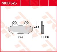 TRW Remblokken, en remschoenen voor de moto, MCB525 Allround organisch