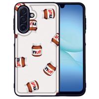 Nut Jar Samsung Galaxy A17 Hoesje Met Zwarte TPU Randen En PU Kunstleer Achterkant