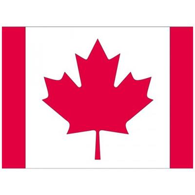 Vlag van Canada stickers - 10x stuks - 7 x 10 cm - Landen - Candese vlaggetjes