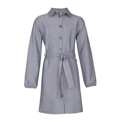 KIEstone winter jurk meisjes - licht grijs - Ginny