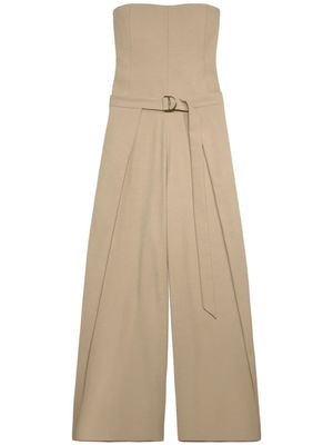 AMI Paris combinaison-bustier à design superposé - Tons neutres