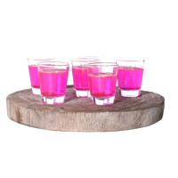 Alessandro Shotglaasjes Damasco - 12x stuks - glas - 60 ml - borrelglazen - likeurglazen