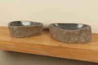 Rivierstenen waskommen set RM070302AB, 49x33x15 cm