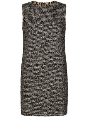 Dolce & Gabbana robe courte à coupe évasée - Gris