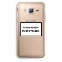 Alone: Samsung Galaxy J3 (2016) Transparant Hoesje