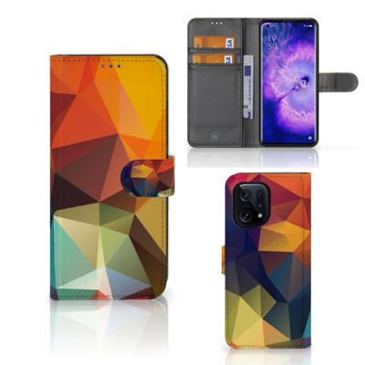 OPPO Find X5 | Book Case | Polygon Color