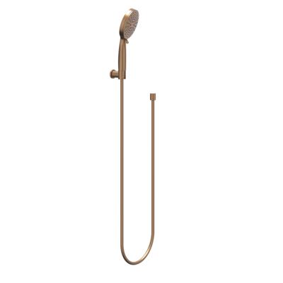 IVY Handdoucheset - verstelbaar - 3 standen - met verstelbare wandsteun - doucheslang 150cm - staafmodel - 120 cm - Geborsteld mat koper PVD 6901115
