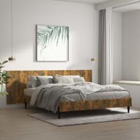 Hoofdbord wandmodel 240x1,5x80 cm bewerkt hout gerookt eiken
