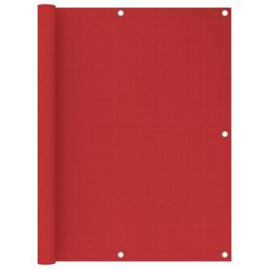 VidaXL Balkonscherm 120x400 cm hdpe rood