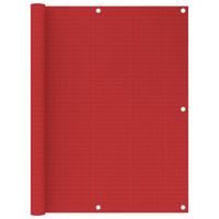 VidaXL Balkonscherm 120x400 cm hdpe rood