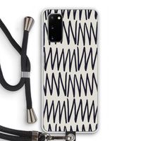 Marrakech Zigzag: Samsung Galaxy S20 Transparant Hoesje met koord