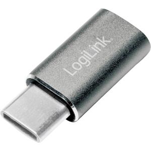 LogiLink USB 2.0 Adapter [1x USB-C stekker - 1x Micro-USB 2.0 B bus] AU0041