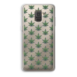 Weed: Samsung Galaxy A8 (2018) Transparant Hoesje