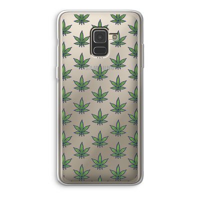Weed: Samsung Galaxy A8 (2018) Transparant Hoesje