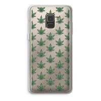 Weed: Samsung Galaxy A8 (2018) Transparant Hoesje