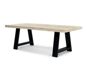 Tafel HERO steigerhout A-poot | 280cm (incl. middenpoot 4x4cm) x 80cm | Transparante Lak