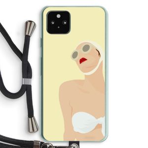Summer: Pixel 5a 5G Transparant Hoesje met koord