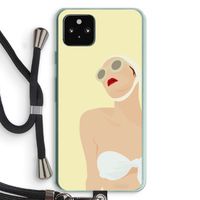Summer: Pixel 5a 5G Transparant Hoesje met koord