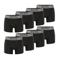 Phil & Co Phil & Co Boxershorts Heren Zwart 8-Pack