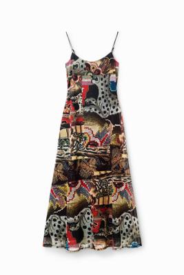 Tapestry midi-jurk M. Christian Lacroix - BROWN - S