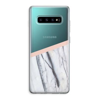 A touch of peach: Samsung Galaxy S10 Plus Transparant Hoesje