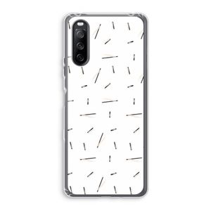 Hipster stripes: Sony Xperia 10 III Transparant Hoesje