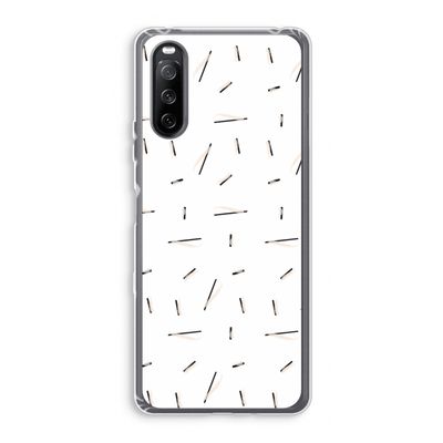 Hipster stripes: Sony Xperia 10 III Transparant Hoesje