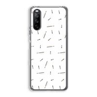 Hipster stripes: Sony Xperia 10 III Transparant Hoesje