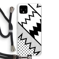Pop Art #5: Pixel 4 XL Transparant Hoesje met koord