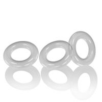 Oxballs - Willy Rings 3-pack Flexibele Cockringen Wit - thumbnail