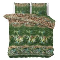 Sleeptime Dekbedovertrek Trendy Jungle Green-Lits-jumeaux (240 x 200/220 cm) - thumbnail