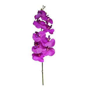 Kunstbloem Orchidee Bora - fuchsia - 108 cm - losse steel - kunst zijdebloem - Phalaenopsis