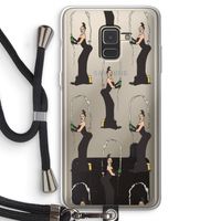Pop Some Kim: Samsung Galaxy A8 (2018) Transparant Hoesje met koord
