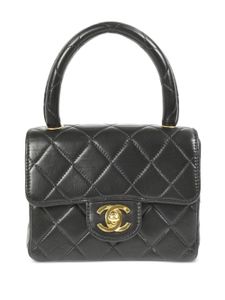 CHANEL Pre-Owned mini sac à main matelassé (années 1990) - Noir