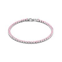 Tennisarmband zilver-zirconia roze 2,8 mm 16-19 cm Tennisarmband zilver-zirconia roze 2,8 mm 16-19 cm