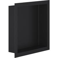 Inbouwnis Messing 30x30x7 cm Mat Zwart - Stijlvol en Duurzaam