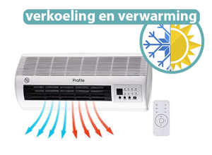 Profile Koelventilator en Keramische Kachel Spica