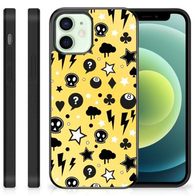 Mobiel Case iPhone 12 Mini Punk Geel