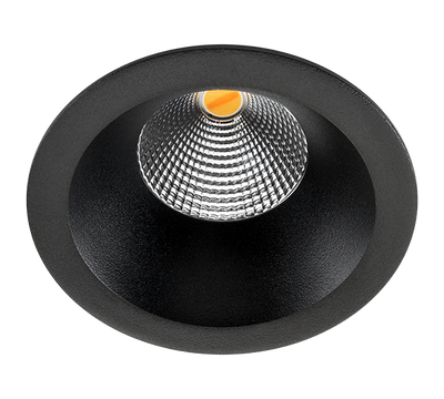 SG LED inbouwspot 6W zwart 510 lumen dim to warm 2000 tot 2800k 903223 verdiept liggende LED 51MM