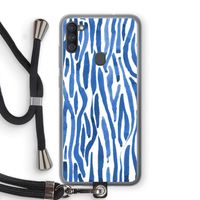 Blauwe nerven: Samsung Galaxy A11 Transparant Hoesje met koord Blauwe nerven: Samsung Galaxy A11 Transparant Hoesje met koord