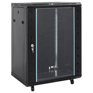 VidaXL Netwerkkast 15u 19" ip20 53x40x80 cm zwart