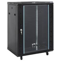 VidaXL Netwerkkast 15u 19" ip20 53x40x80 cm zwart