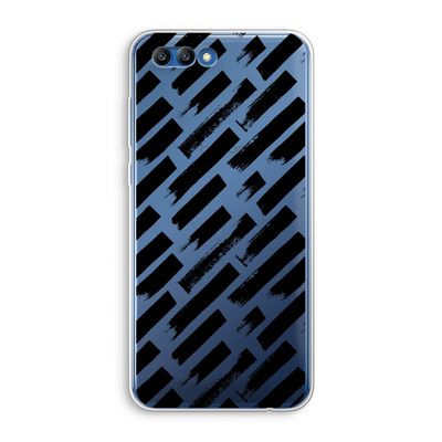 Zwarte vegen: Honor 10 Transparant Hoesje