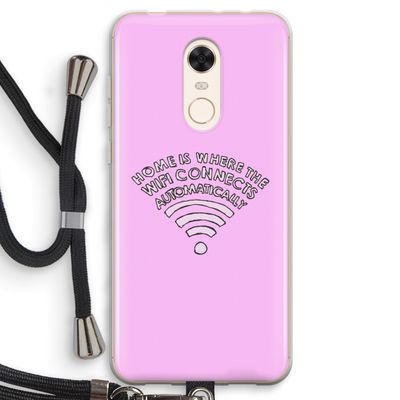 Home Is Where The Wifi Is: Xiaomi Redmi 5 Transparant Hoesje met koord