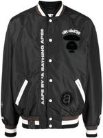 AAPE BY *A BATHING APE® veste bomber à broderies - Noir - thumbnail