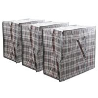 Cosy & Trendy XXL Boodschappentas - Multipak van 3x stuks - 82 liter - shopper - mega/ jumbo - zwart