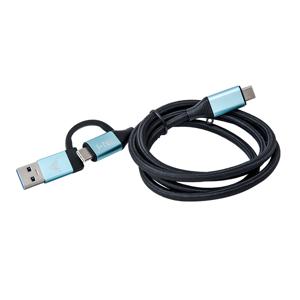 i-tec C31USBCACBL USB-kabel USB 3.2 Gen 1 (3.1 Gen 1) 1 m USB C Zwart, Blauw