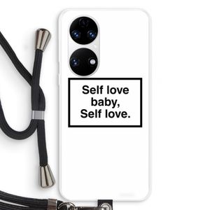Self love: Huawei P50 Transparant Hoesje met koord