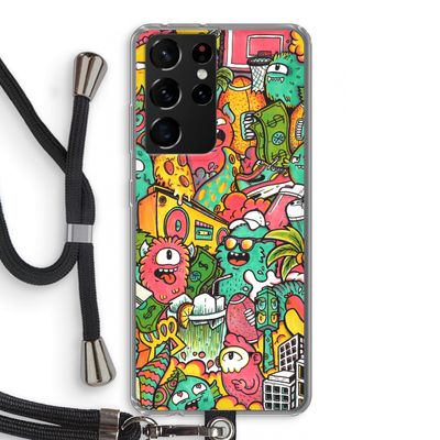 Vexx City: Samsung Galaxy S21 Ultra Transparant Hoesje met koord